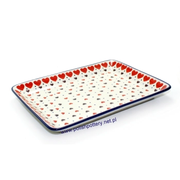 Tacka 24x18 dek. 2108X Czerwone serca
